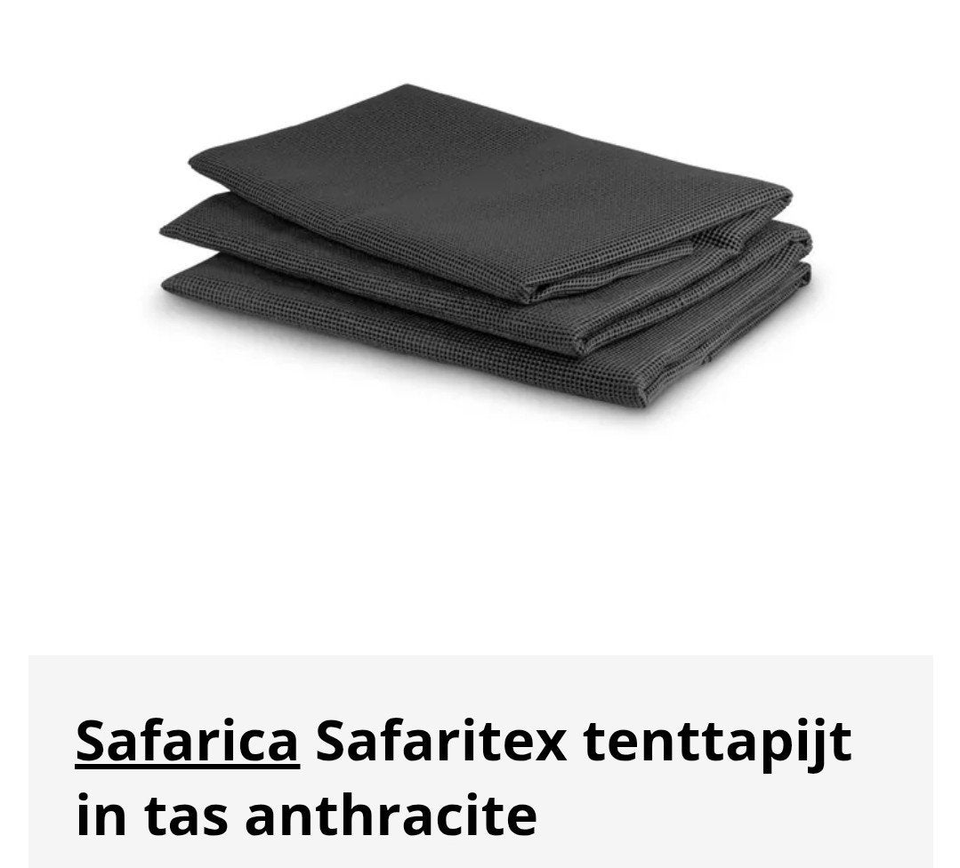 Safarica Safaritex tent tapijt in tas, antraciet, Ophalen