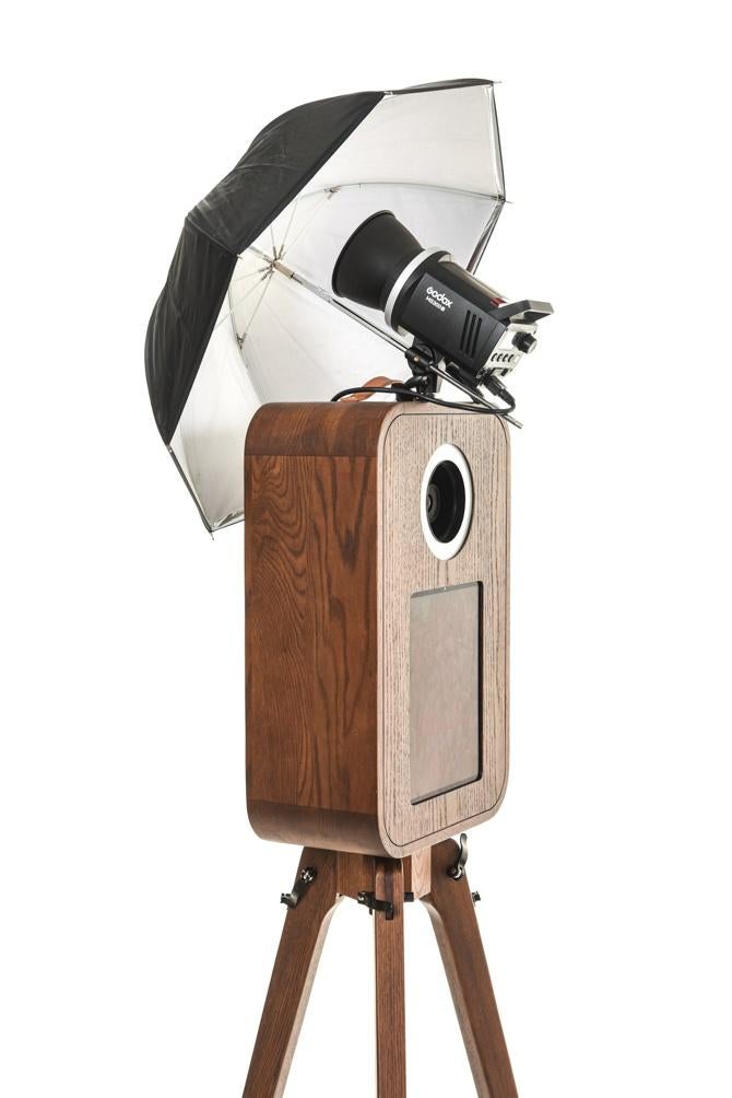Eikenhouten Photobooth om te verhuren, Ophalen, Zo goed als nieuw