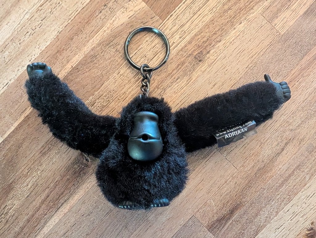 Kipling sleutelhanger zwart Adriaan, Verzamelen, Sleutelhangers, Ophalen of Verzenden, Nieuw, Merk