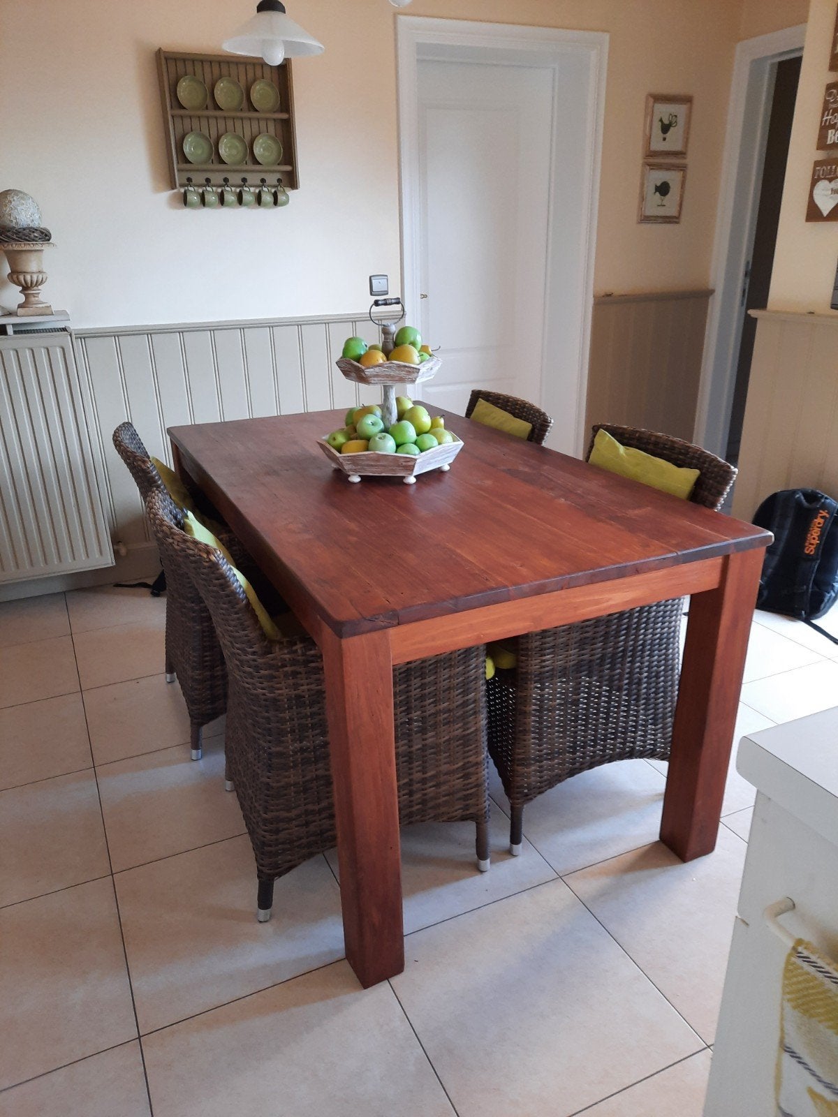 Tafel Teak, Ophalen, 50 tot 100 cm, Zo goed als nieuw, Vijf personen of meer