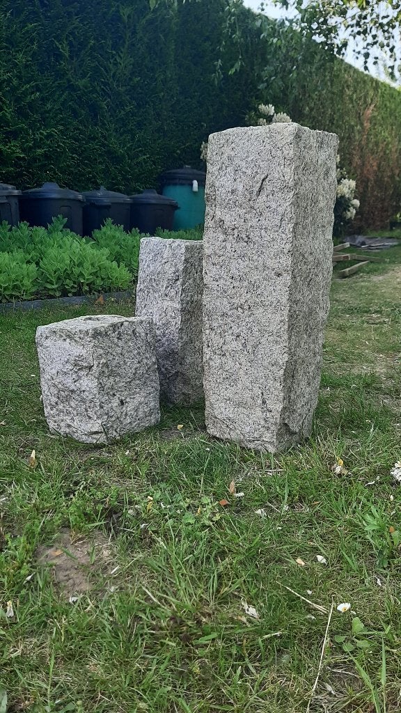 Granieten waterornament met 3 massieve zuilen, Ophalen, Gebruikt, Overige typen
