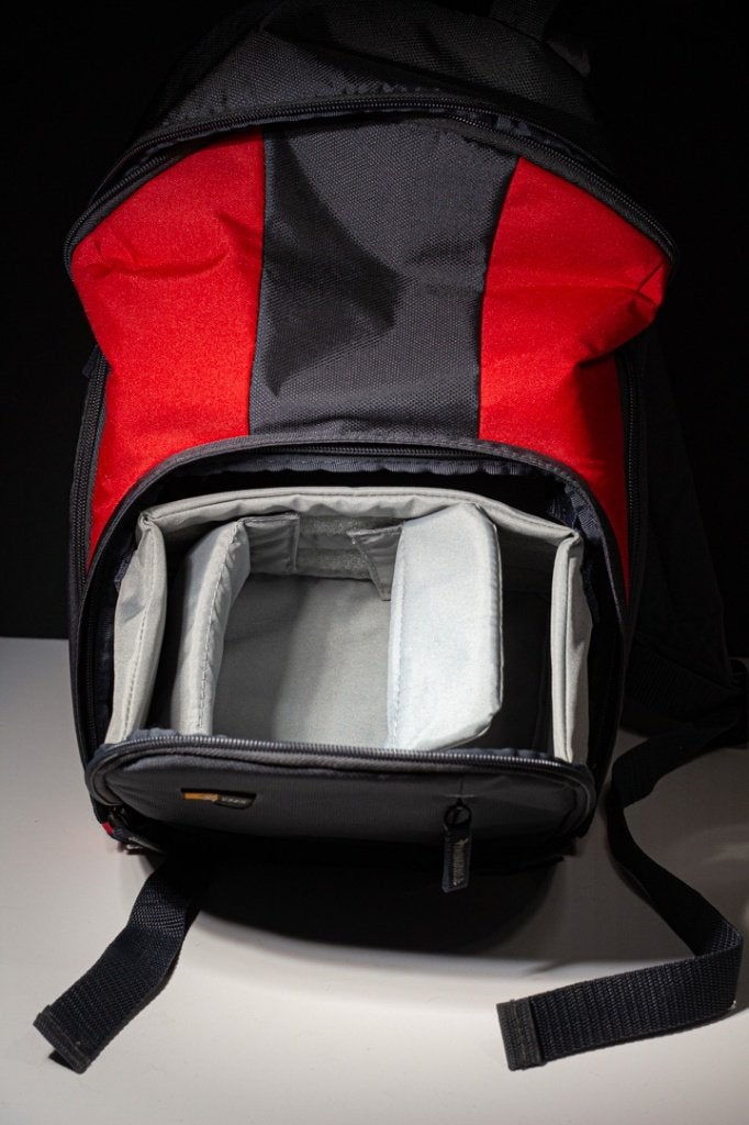sac a dos photo Case Logic pas utiliser comme neuf, Enlèvement ou Envoi, Rouge, Sac à dos, Case Logic