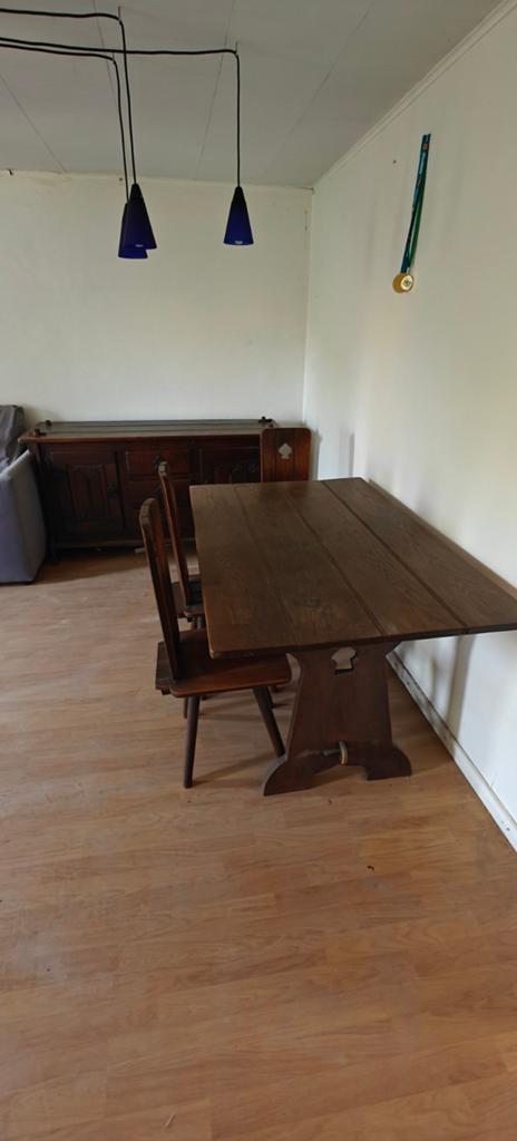 Eiken eetkamer, Huis en Inrichting, Ophalen, Gebruikt, Eikenhout, Klassiek
