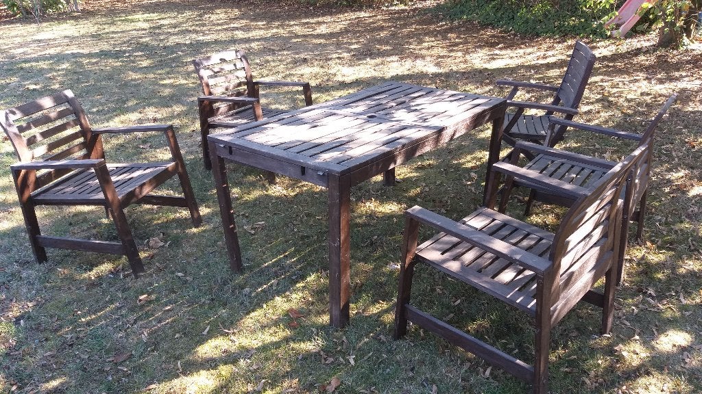 Meuble de jardin, Jardin & Terrasse, Table à dinner, Enlèvement, Utilisé, Bois