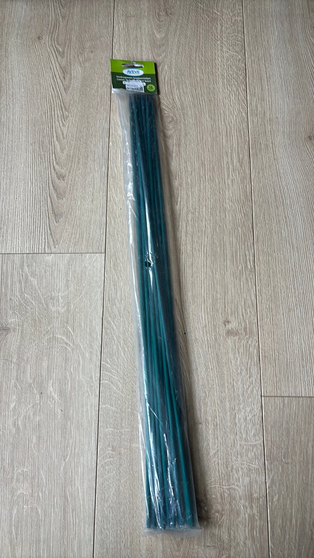 Aveve dark green bamboo stick 12pc 60cm, Ophalen, Nieuw