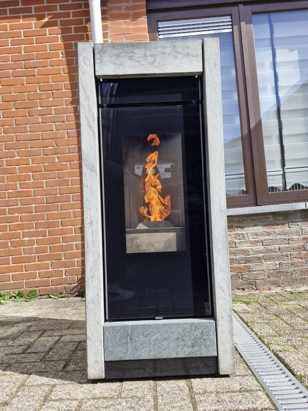 Pelletkachel Thermorossi Essenza Stone 11kw, Ophalen, Gebruikt, Overige brandstoffen, Pelletkachel