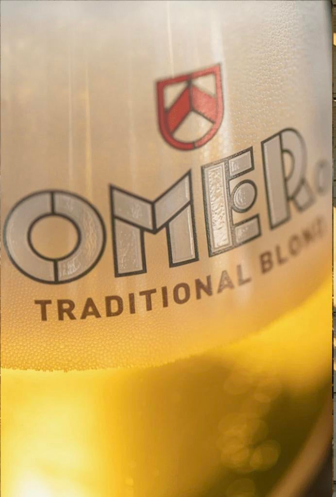 Metalen reclamebord Omer traditional - retro vintage mancave, Verzamelen, Biermerken, Ophalen of Verzenden, Zo goed als nieuw