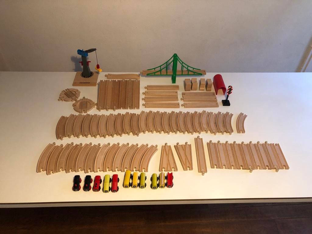 Treinbaan set, Ophalen, Gebruikt