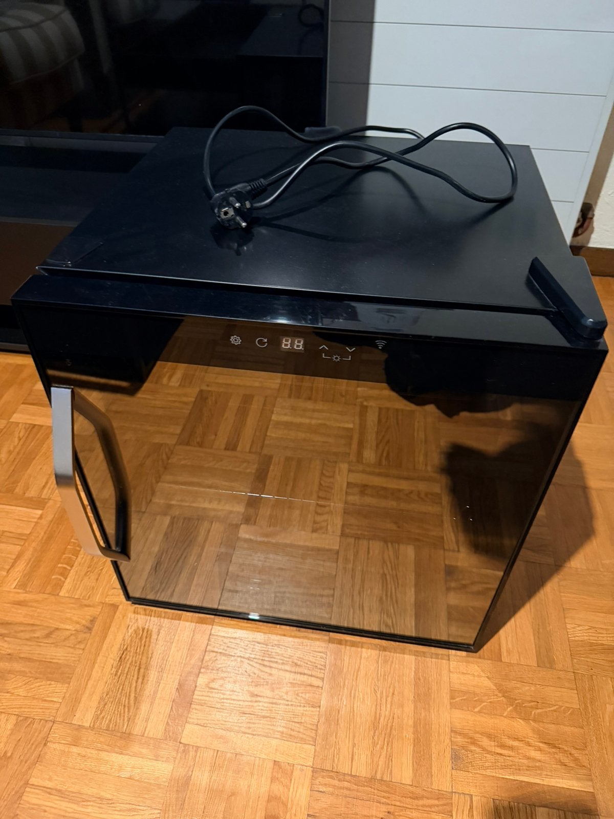 Klarstein Minifrigo glas met led, Elektronische apparatuur, Koelkasten en IJskasten, Ophalen, Zo goed als nieuw