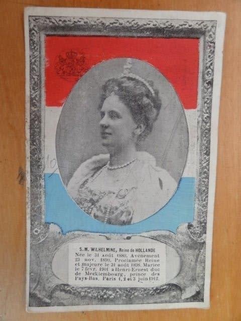 S.M.Wilhelmina, Reine de Hollande, Paris 1er, 23 juin 1912, Envoi, Utilisé, Carte, Photo ou Gravure