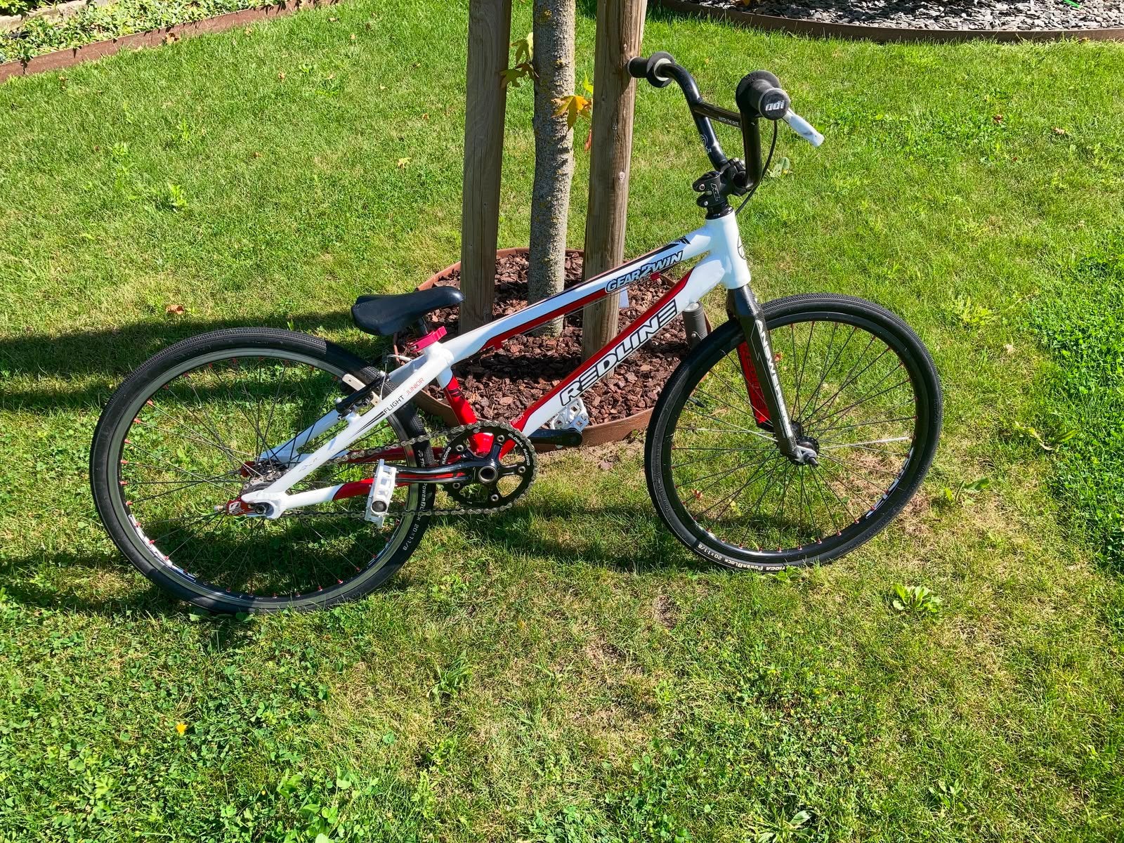 Race BMX redline junior, Fietsen en Brommers, Ophalen, Gebruikt, Velgrem, Aluminium