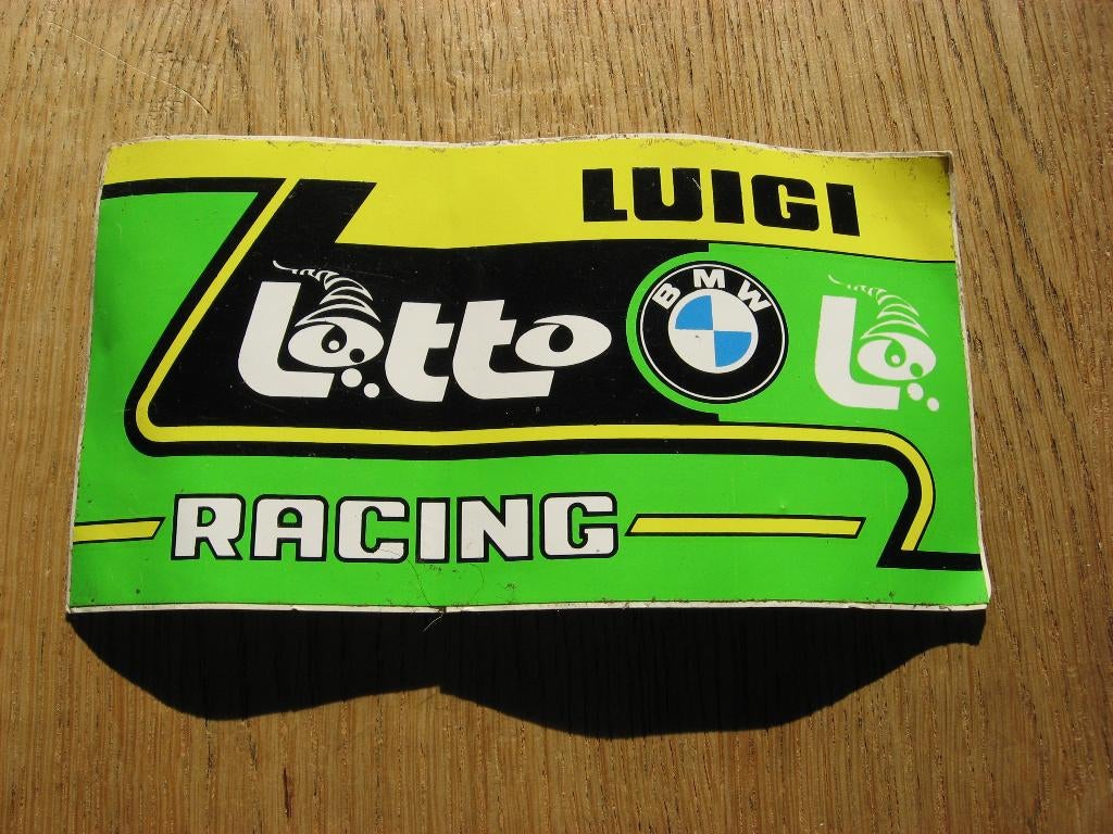 Luigi BMW Racing Lotto Vintage Sticker, Ophalen of Verzenden, Nieuw, Auto of Motor