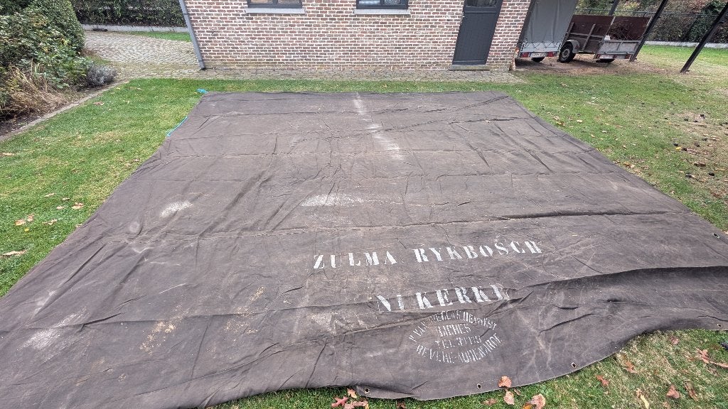Tentzeil oud, Ophalen, Gebruikt, Meer dan 6
