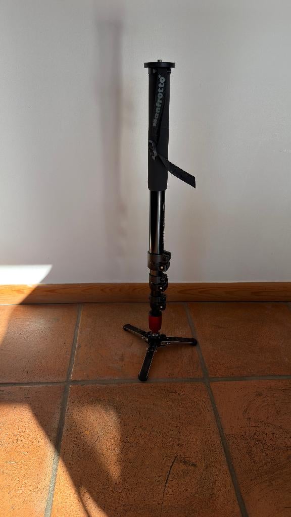 monopied photo-video Manfrotto MVM250A  rotule fluide, Avec rotule, 175 cm ou plus, Comme neuf, Enlèvement