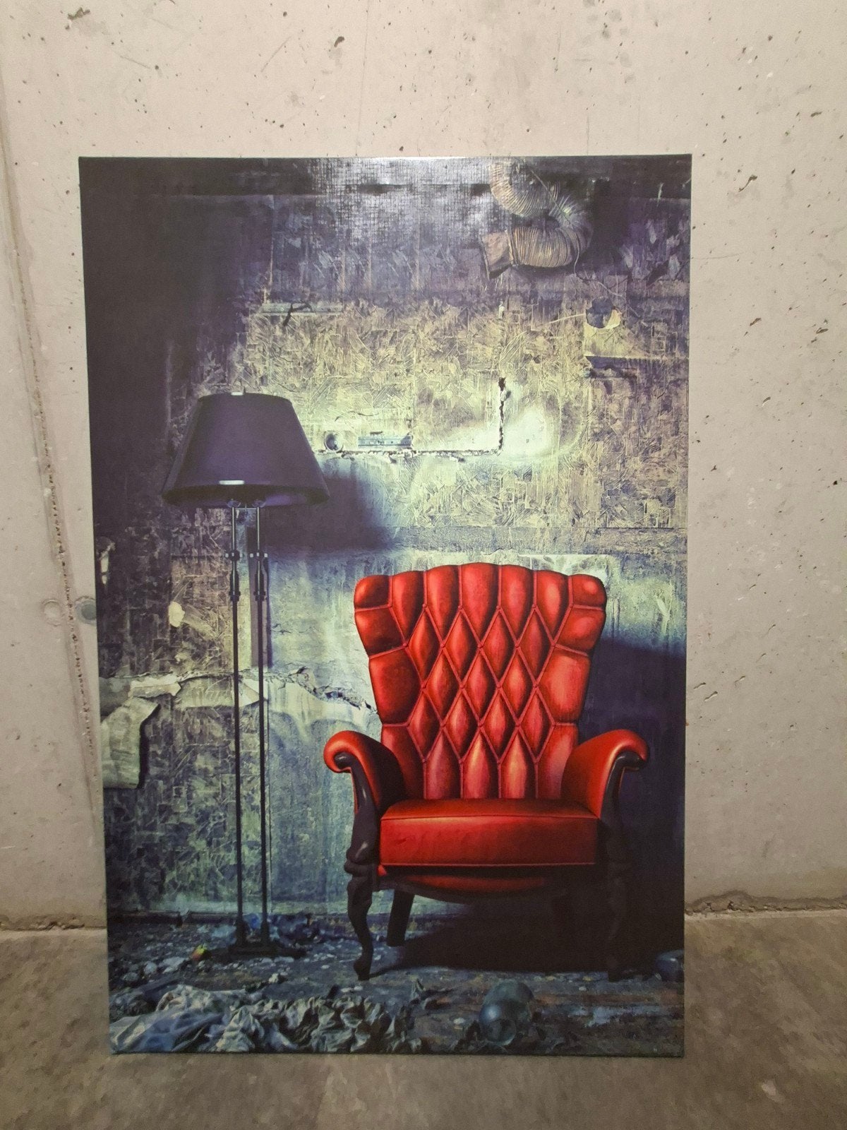 Peinture intérieure en toile, Enlèvement