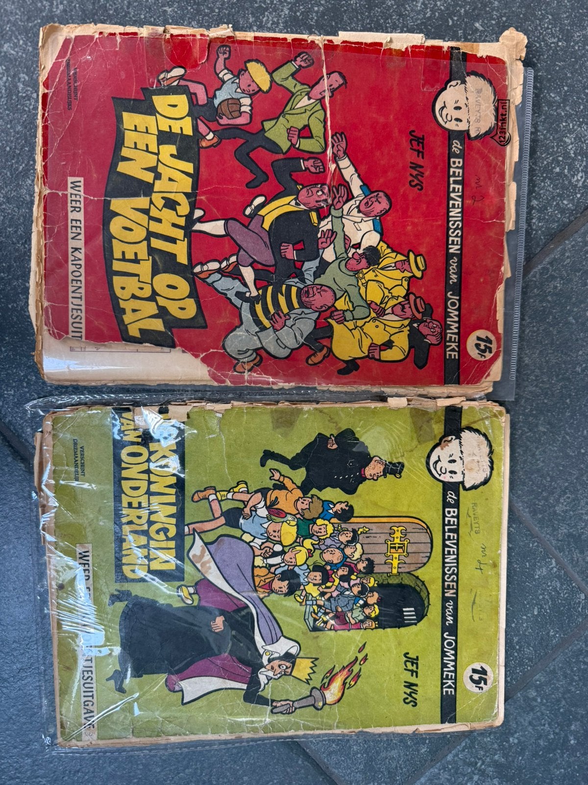 Stripalbums jommeke nr 1 & 3 eerste druk, Boeken, Stripverhalen, Meerdere stripboeken, Ophalen of Verzenden, Gelezen