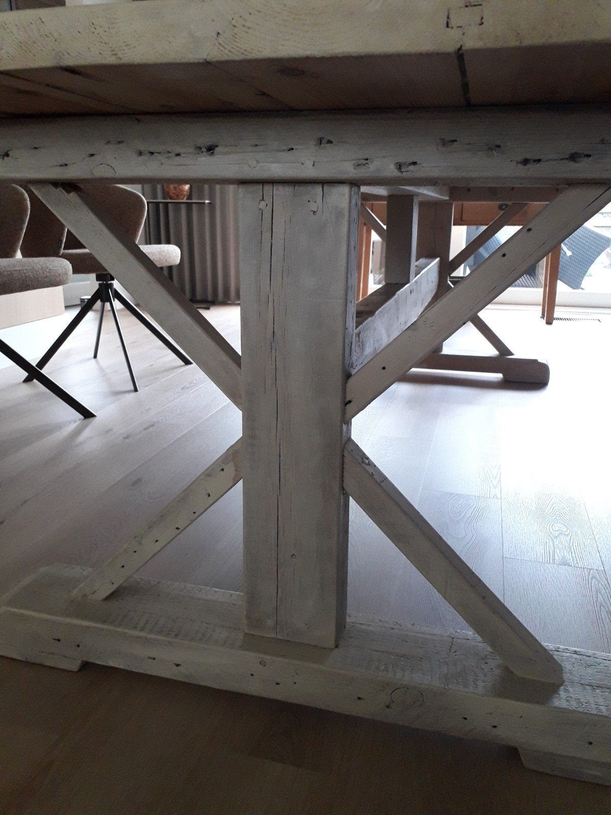 Eetkamertafel oud-grenen, Ophalen, Gebruikt, Landelijk, Grenenhout