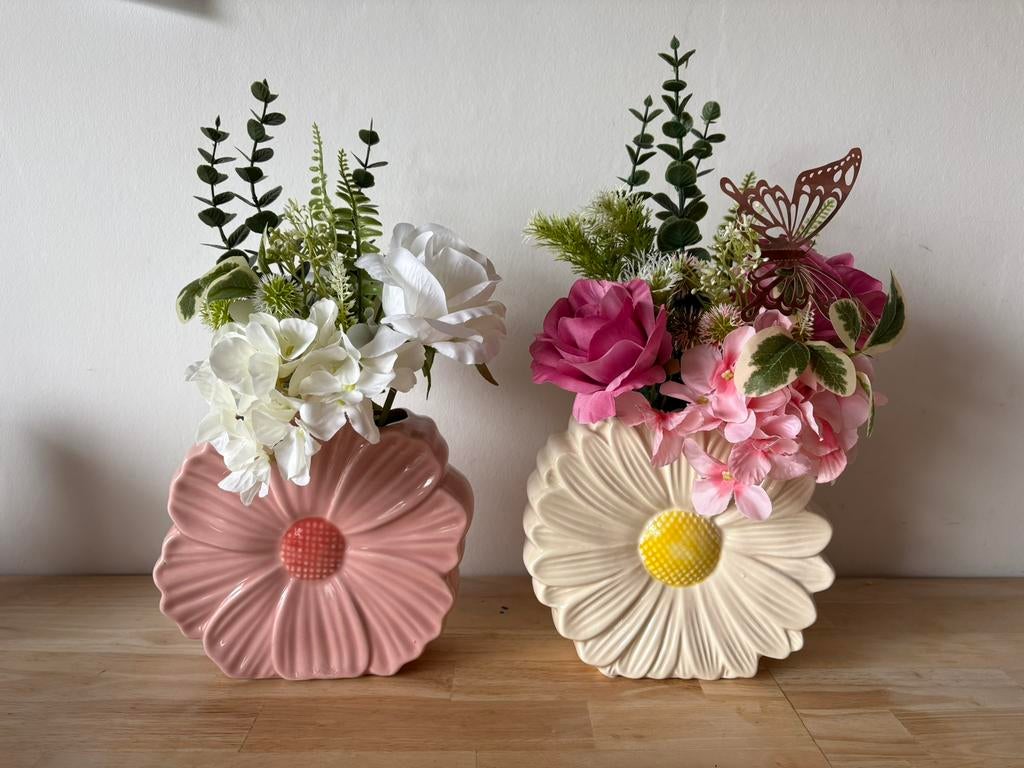 Vaas in bloemvorm met bloemen of zonder, Enlèvement, Comme neuf