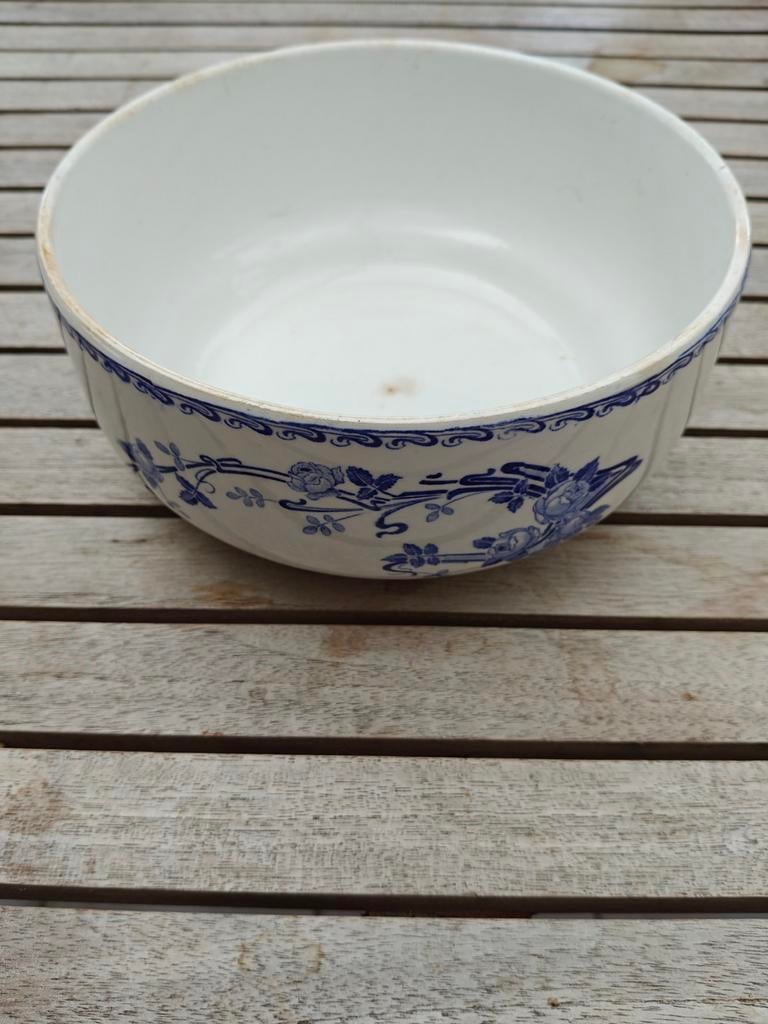 vintage grote slakom – Boch Frères Keramis "Rose", Envoi