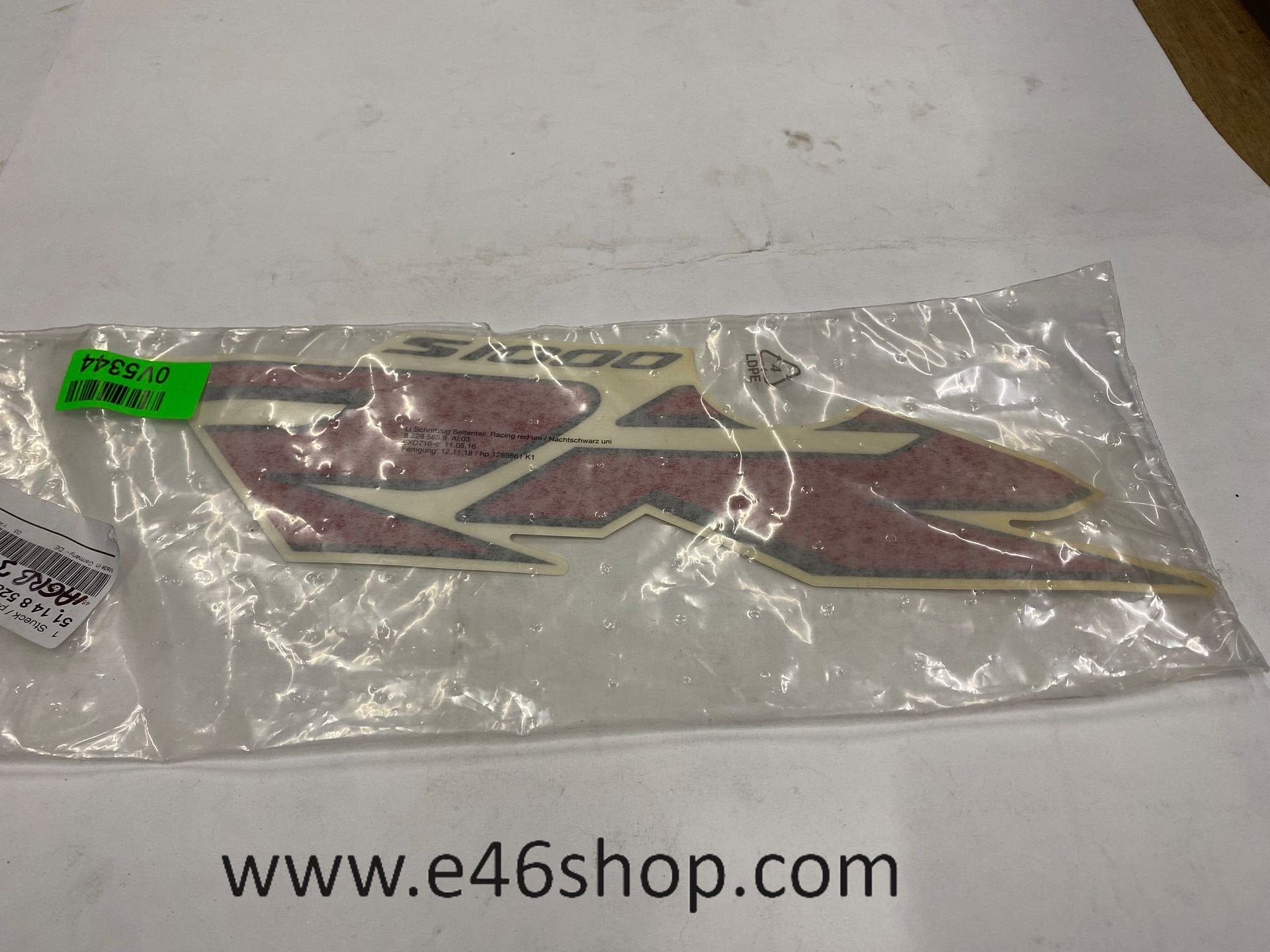 STIKKER BMW S1000RR LINKER KAP OE 51148528585 NIEUW, Motos, Neuf, -, -, -
