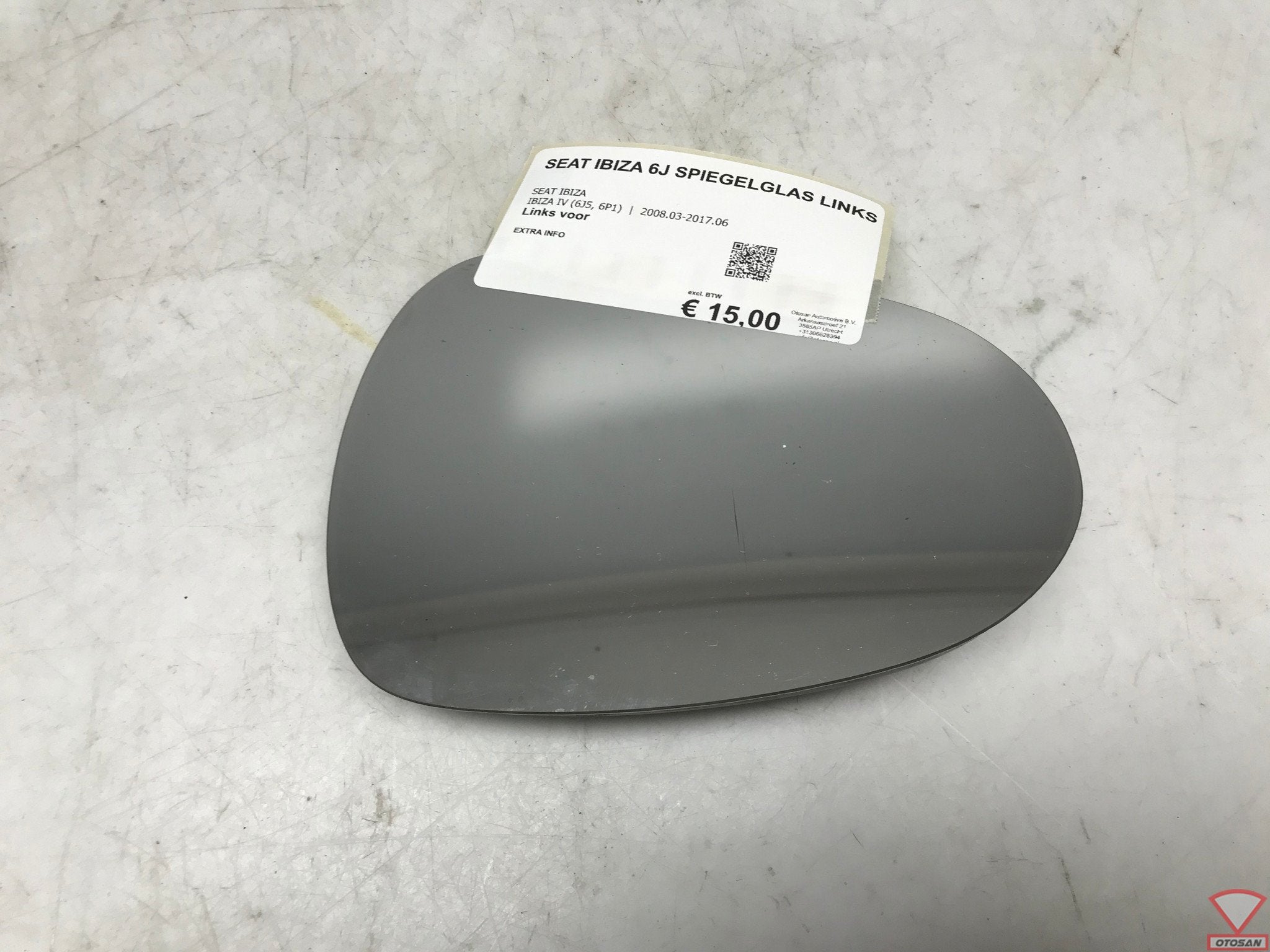Seat Ibiza 6J 2008-2017 Verre de r troviseur gauche d'origin, Autos : Pièces & Accessoires, Rétroviseurs, Seat, Utilisé