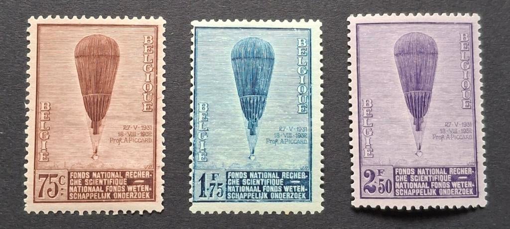 België nrs 353/55*   OBP 40 euro, Timbres & Monnaies, Timbres | Surinam, Enlèvement ou Envoi