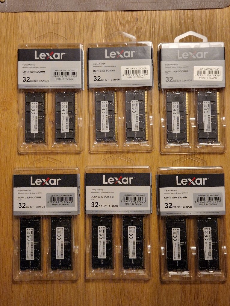 NOUVEAU ! LEXAR DDR4 SO-DIMM 2 x 16 Go, 32 Go, 3 200 MHz, Neuf, 32 GB, Enlèvement ou Envoi, DDR4