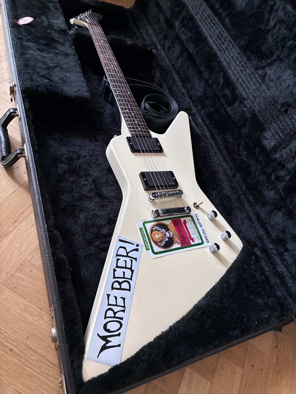 Gibson Explorer 1985 – Cream – EMG 60/81 – Hetfield Style, Musique & Instruments, Enlèvement, Comme neuf, Gibson