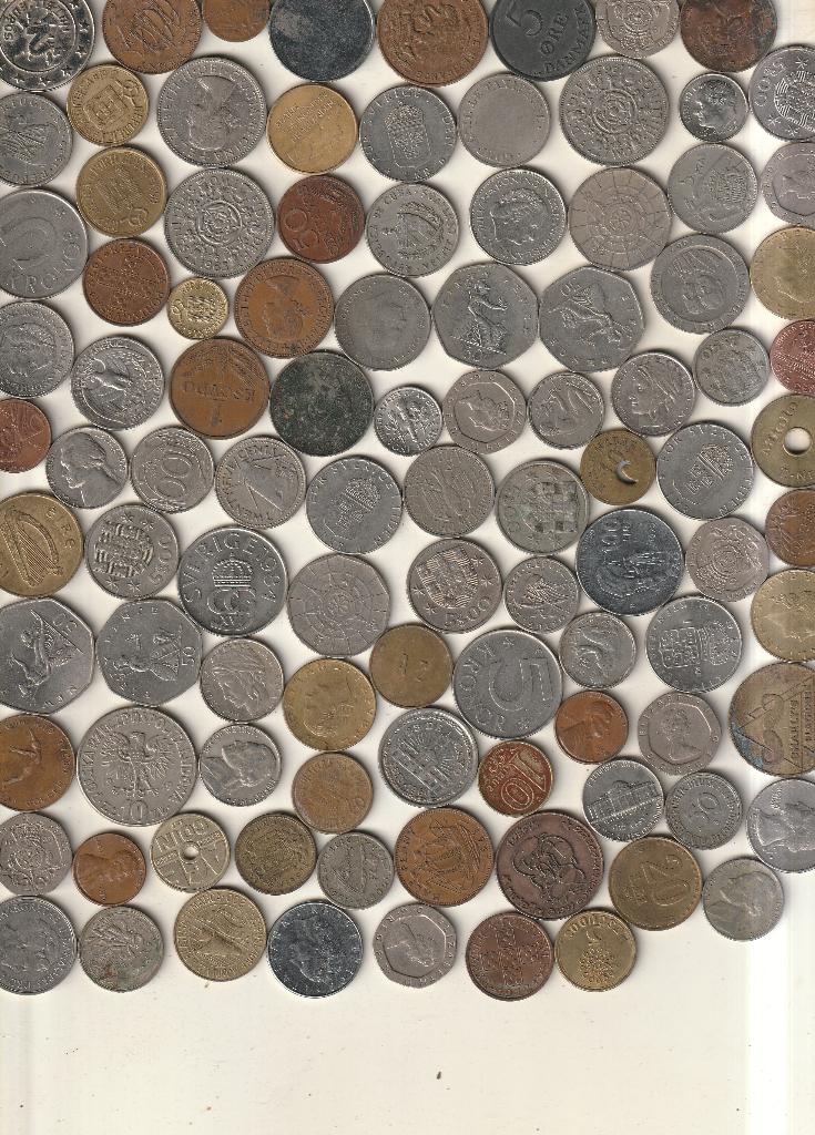 lot van 100 zeer oude munten van de werld wijt, Postzegels en Munten, Munten | Europa | Niet-Euromunten, Verzenden, Overige landen