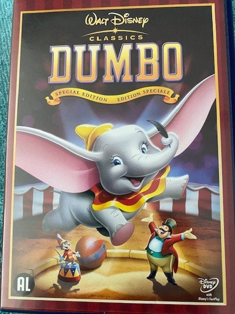 DUMBO  DVD van Walt Disney Classics  Nieuwstaat, Europees, Tekenfilm, Alle leeftijden, Nederlands