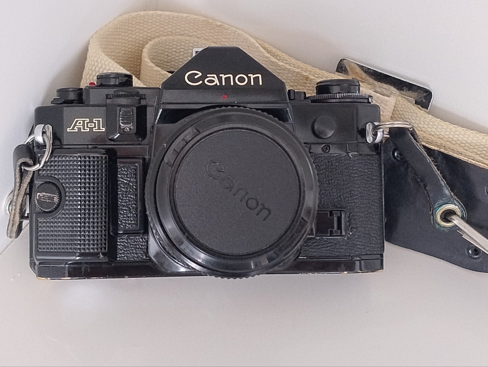 Appareil photo Canon A1 avec objectif Canon FD 50 mm 1:1,8+s, Enlèvement ou Envoi, Utilisé, Reflex miroir, Canon