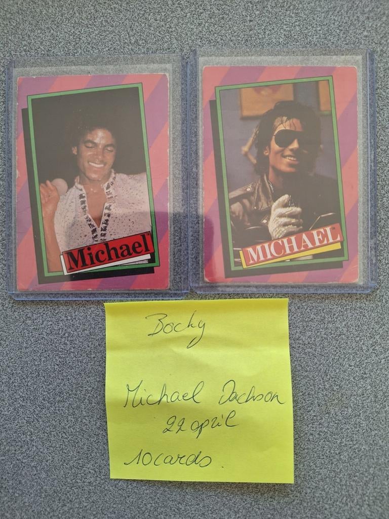 Michael Jackson kaarten 1980, Hobby en Vrije tijd, Verzamelkaartspellen | Yu-gi-Oh!, Ophalen of Verzenden, Gebruikt, Meerdere kaarten