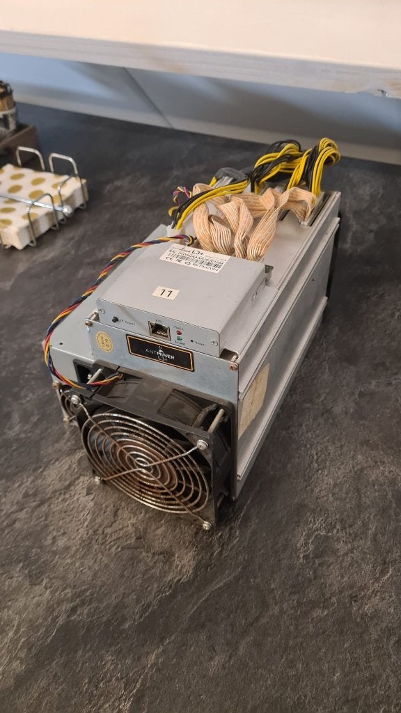 ANTMINER L3+ Doge Miner + Alimentation, Enlèvement ou Envoi, Utilisé, Perforé, Perforé