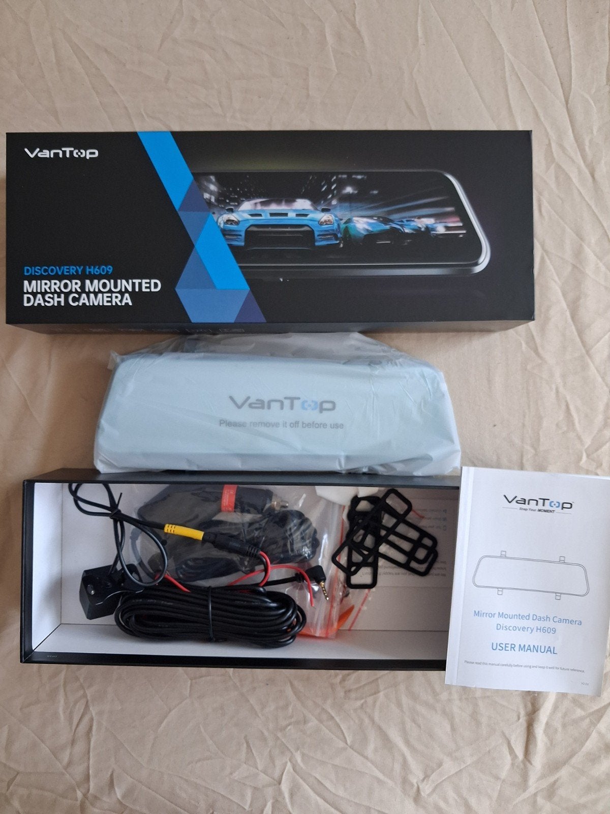 Dash camera mirror mounted nieuw VANTOP, Ophalen