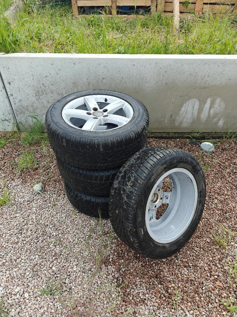 Winter wielen met band audi A4 (Dunlop), Auto-onderdelen, Banden en Velgen, Ophalen, Gebruikt, 16 inch, Banden en Velgen