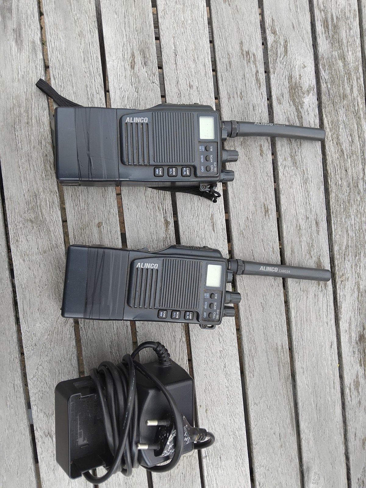 walki talki alinco, Ophalen
