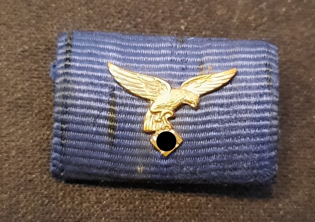 Duits Kenteken WOII Luftwaffe, Collections, Envoi, Armée de l'air, Ruban, Médaille ou Ailes