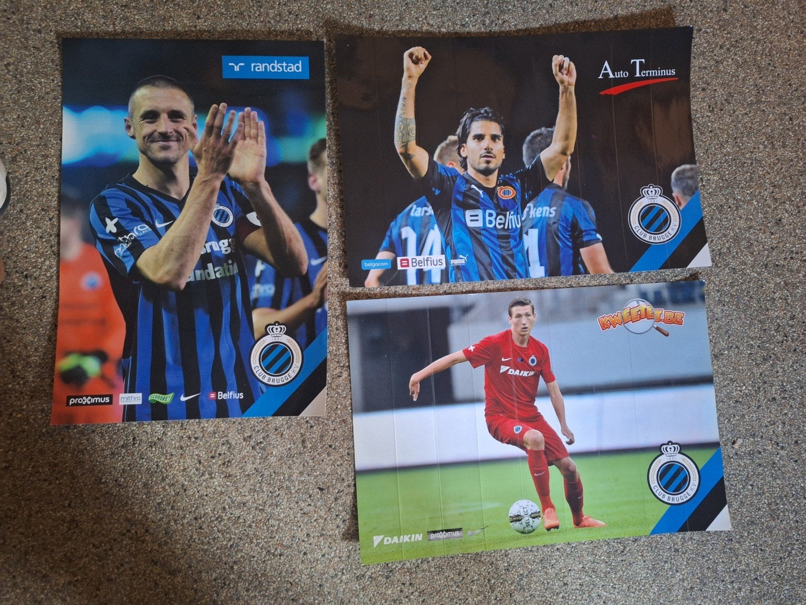 Club brugge kartonnen reclame posters, Ophalen of Verzenden