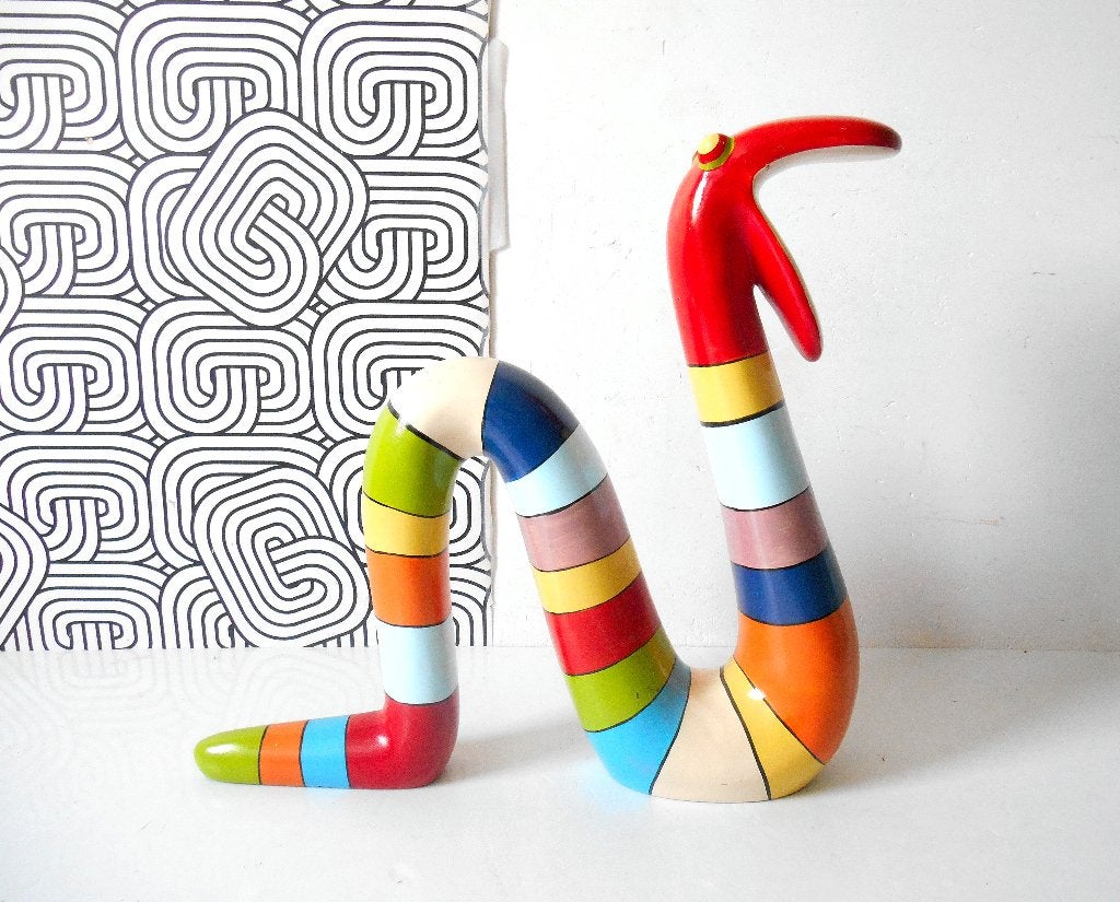 XL Slang van Niloc Pagen, Meerkleurig, Handgemaakt, Object, Ophalen of Verzenden