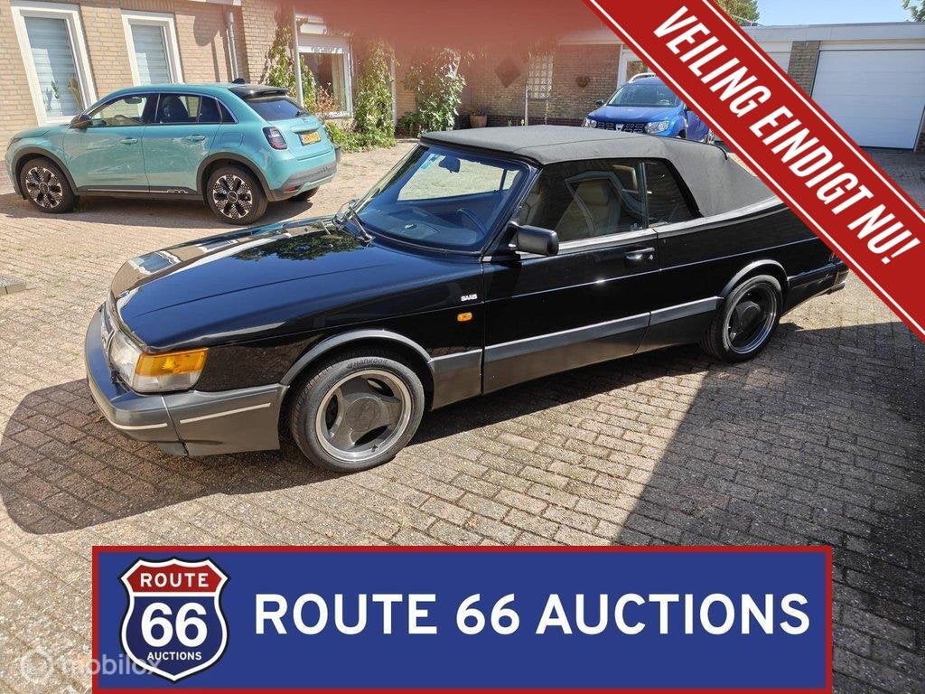 Saab 900 Turbo 16S Cabriolet | 1993 | Route 66 Auctions, Autos, Achat, Entreprise, Boîte manuelle, Autre carrosserie