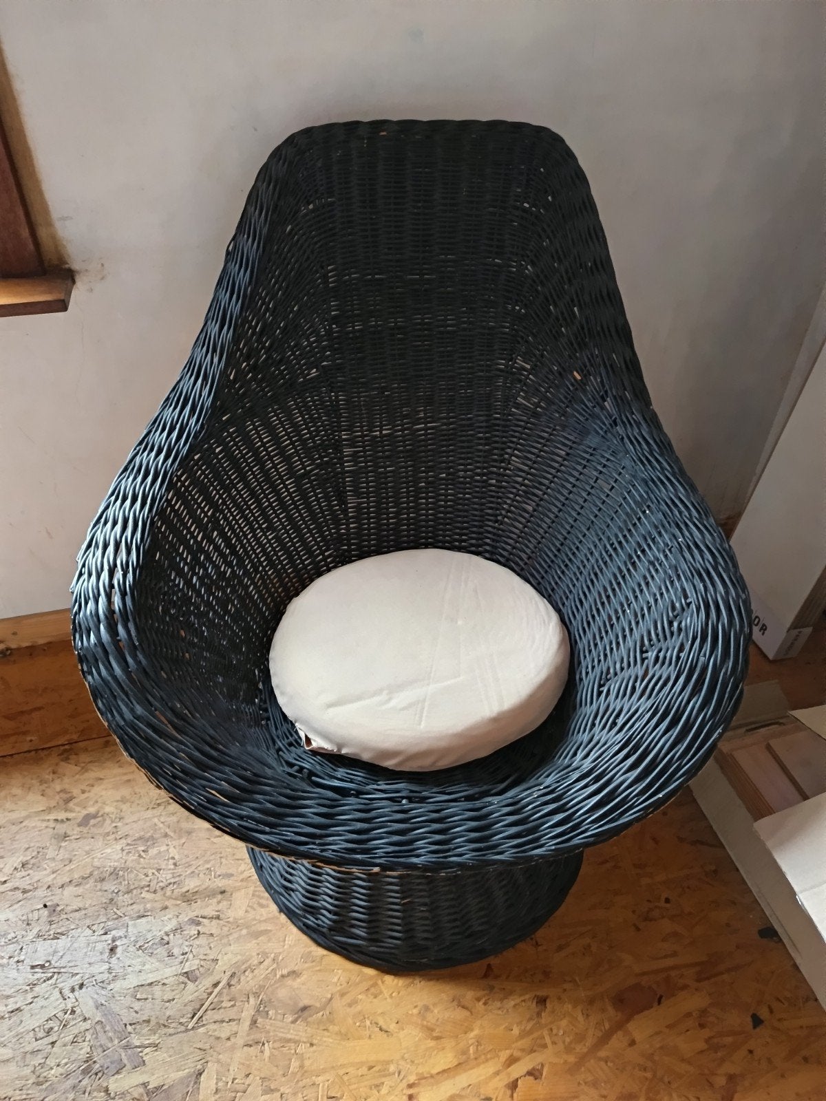 rieten zetel, Huis en Inrichting, Ophalen, Minder dan 75 cm, 75 tot 100 cm