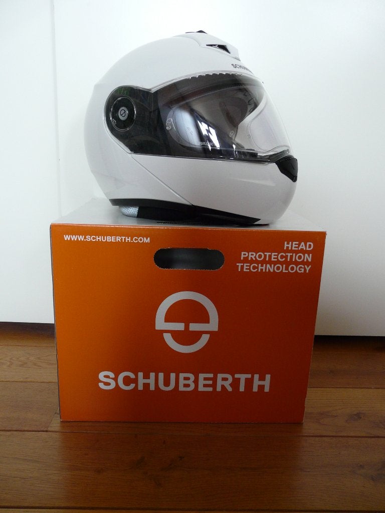 SCHUBERT C3 pro koptelefoon, wit met  audiosysteem, Motoren, Kleding | Motorhelmen, Overige merken, Heren, XL, Ophalen of Verzenden