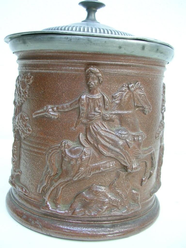 Pot à tabac français du XIXe siècle, pot à tabac, Ziegler ?, Antiquités & Art, Antiquités | Céramique & Poterie, Enlèvement ou Envoi