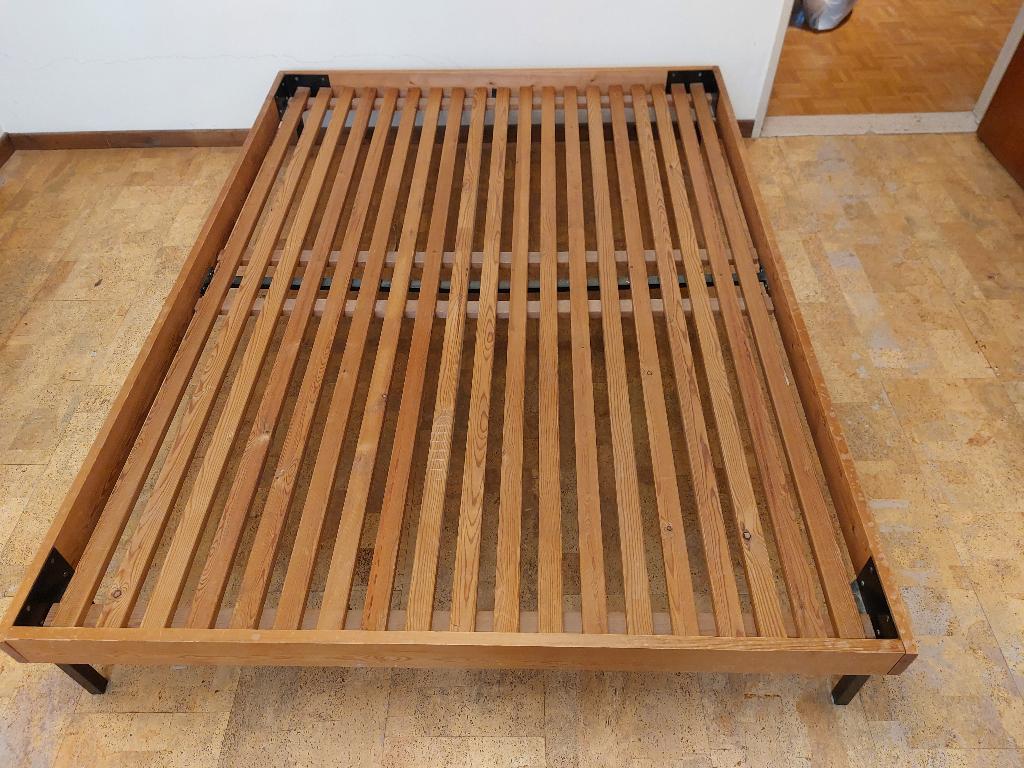 Lattenbodem bedframe, Ophalen, Gebruikt, Bruin, Klassiek