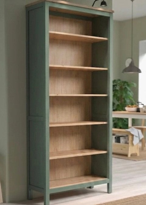 Groene boekenkast, Huis en Inrichting, Kasten | Boekenkasten, Ophalen, Zo goed als nieuw