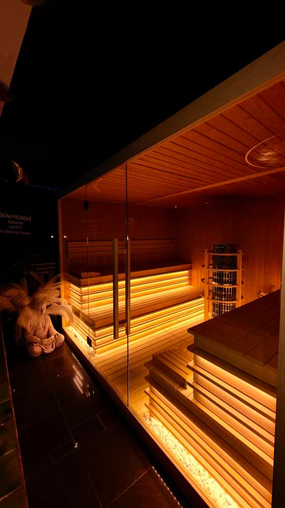 Sauna Miramonte 300x250x210, Sports & Fitness, Sauna, Enlèvement, Comme neuf