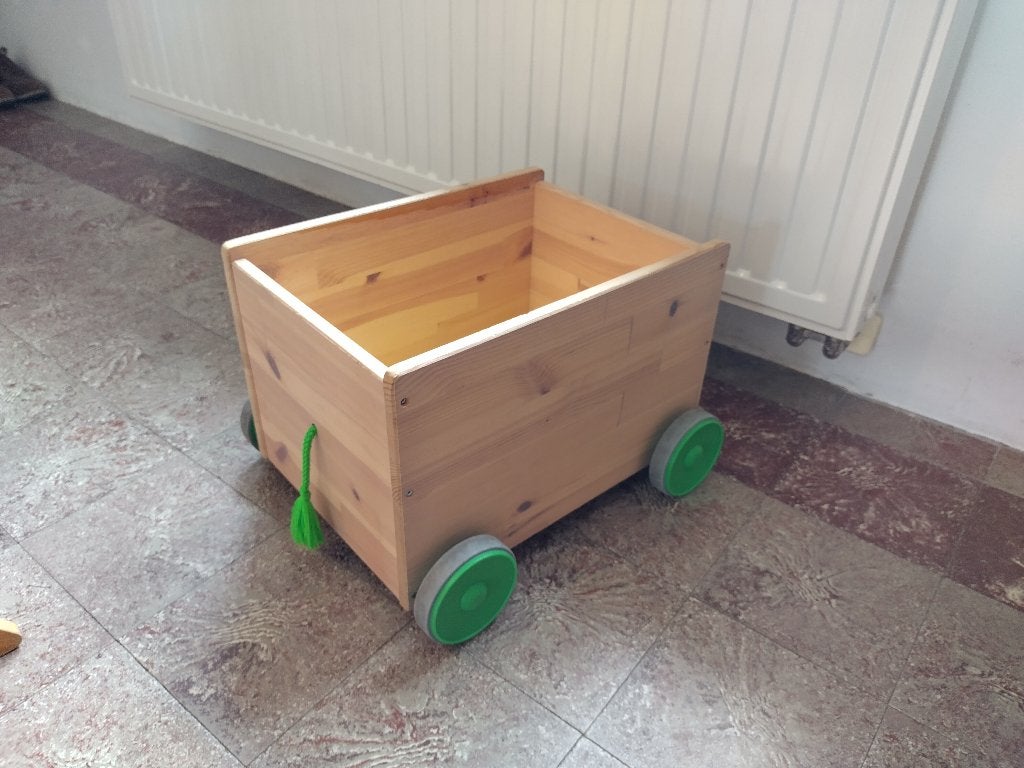 Chariot de rangement en bois (jouets), Ophalen, Gebruikt, Duw- of Trekspeelgoed