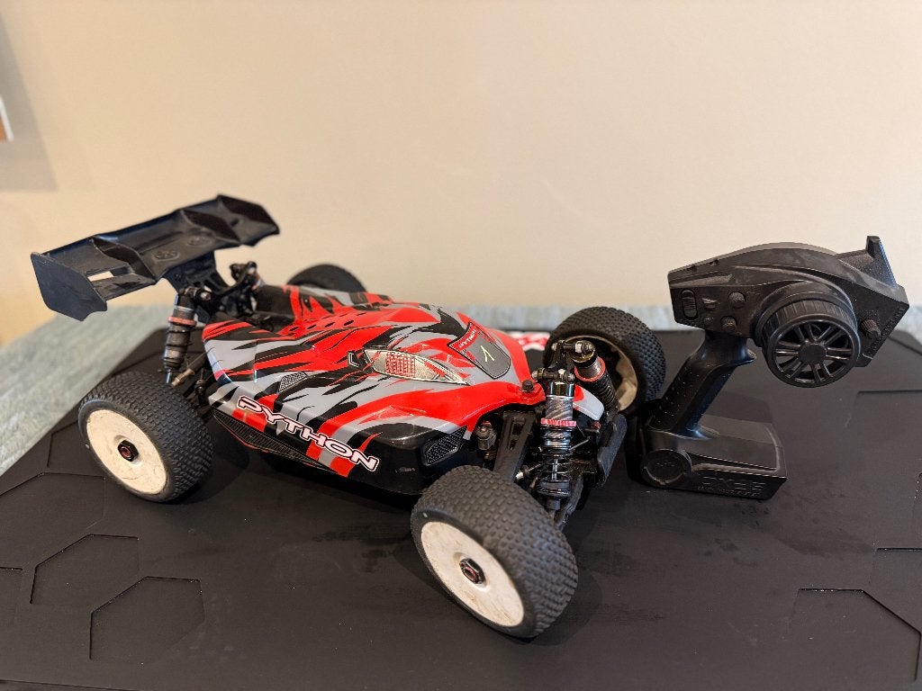 Corally Buggy 1/8 (PYTHON), Gebruikt, Auto offroad, RTR (Ready to Run), Schaal 1:8