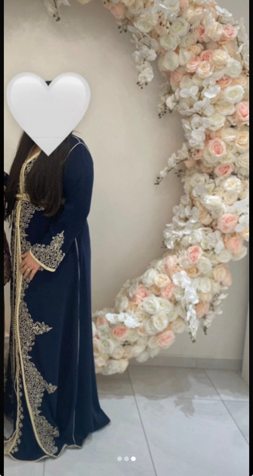 Tweedelige kaftan, Kleding | Dames, Gelegenheidskleding, Overige typen, Blauw, Maat 42/44 (L), Ophalen of Verzenden