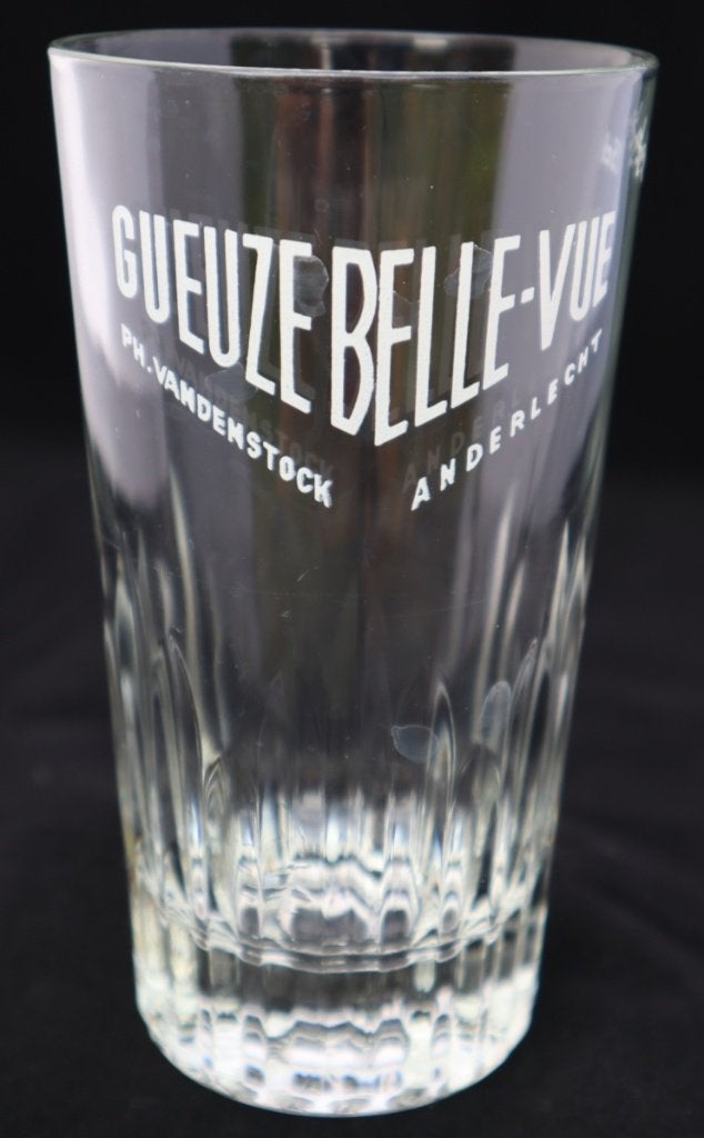 Trio van zeldzame vintage Gueuze Belle-Vue glazen ('60), Enlèvement, Comme neuf, Verre ou Verres, Autres marques